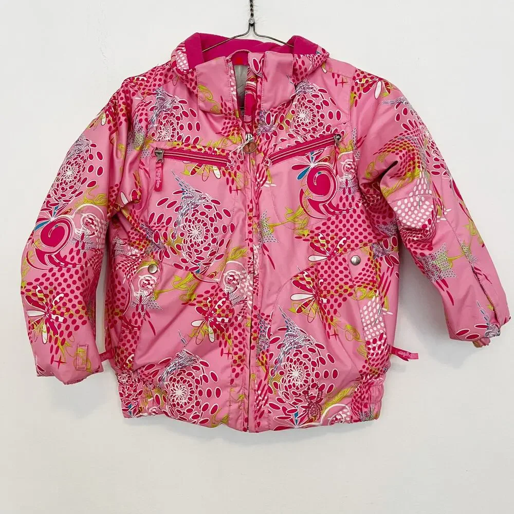 Spyder Pink Patterned Girls' Jacket